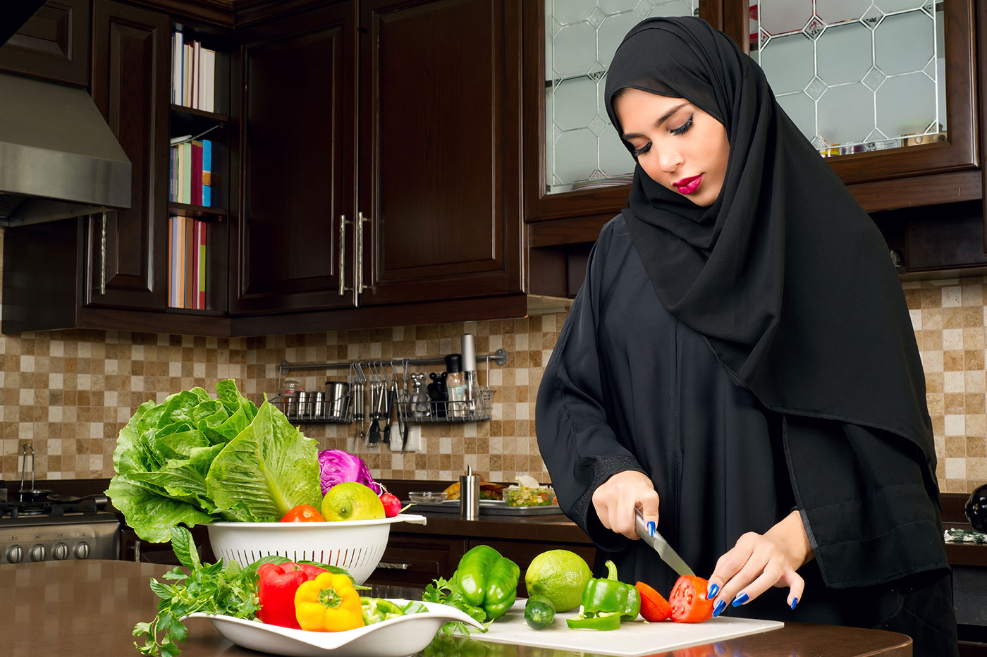 Hot arab woman Hungry Woman Gets Food and
